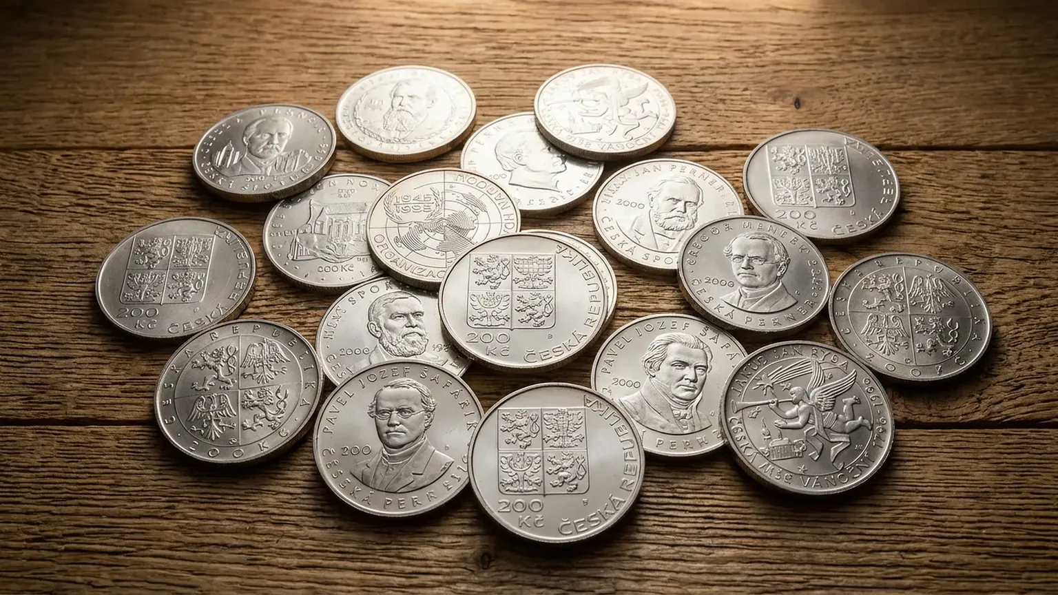 『チェコクリスマスミサ』200周年記念 200コルナ銀貨 チェコ国立銀行発行の200チェココルナ銀貨：チェコの記念硬貨が収集家