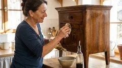 酢とオリーブオイルが、木製家具の失われた輝きを素早く取り戻す方法。